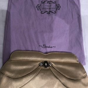 Lulu Guinness satin clutch comes with bag